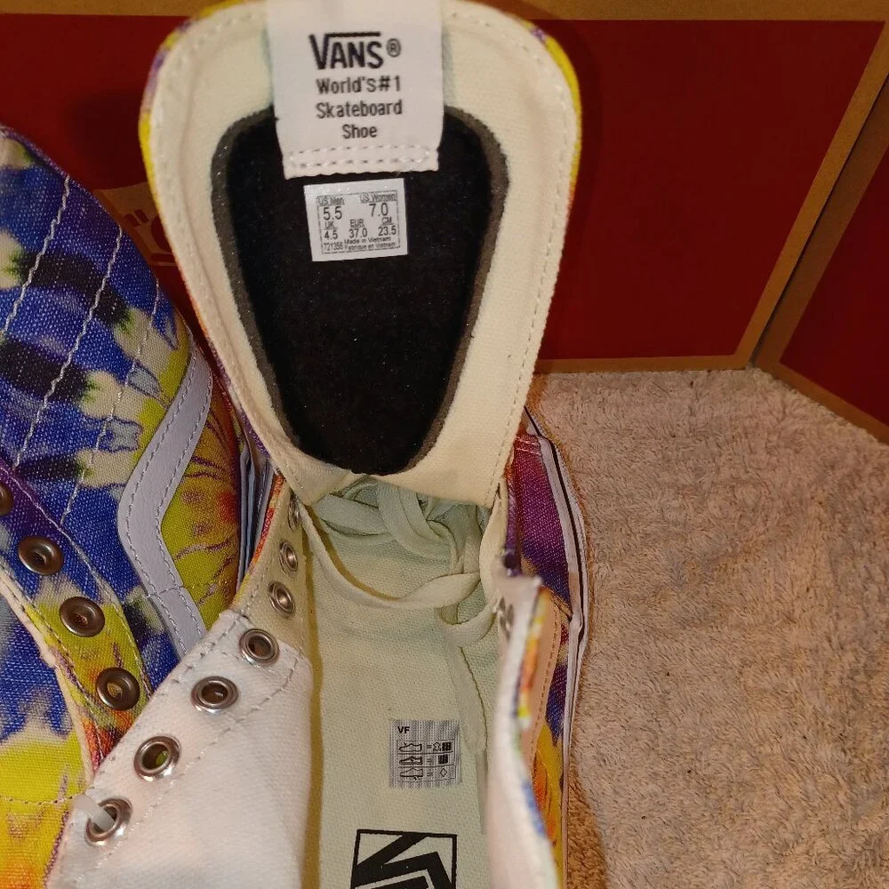 Vans Men's 5.5/Women's 7 Sk8-Hi Tie Dye VN0A4U1619X